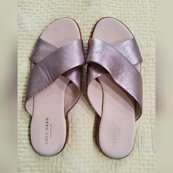 Cole Haan Anika Flat Criss-cross Sandals Size 6,5 - Picture 1 of 7